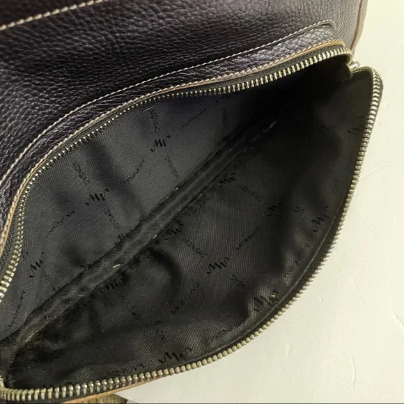 Monsac Original shoulder handbag black leather - Picture 7 of 7